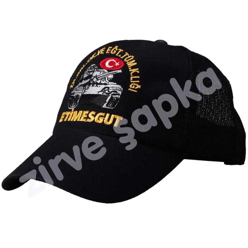 Asker Şapkası Siyah Fileli