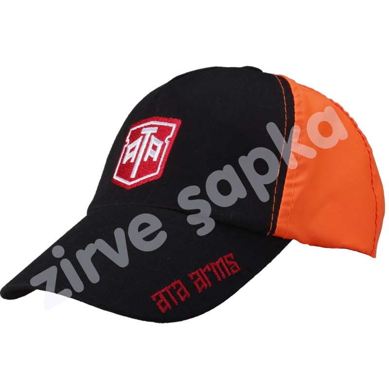 Avcı Şapkası Siyah - Turuncu