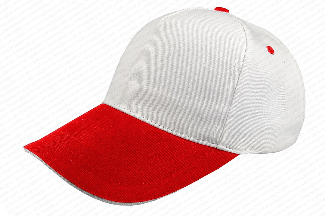 Sandviçli Bereket Şapka Beyaz-Kırmızı