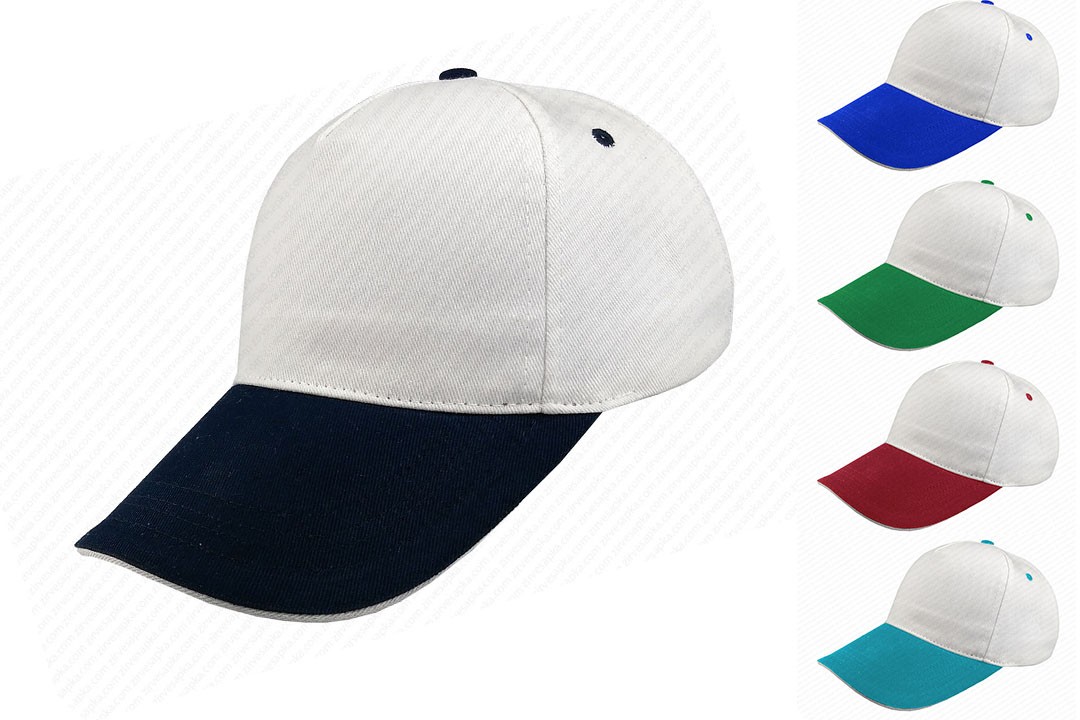 Sandviçli Bereket Şapka Beyaz-Lacivert