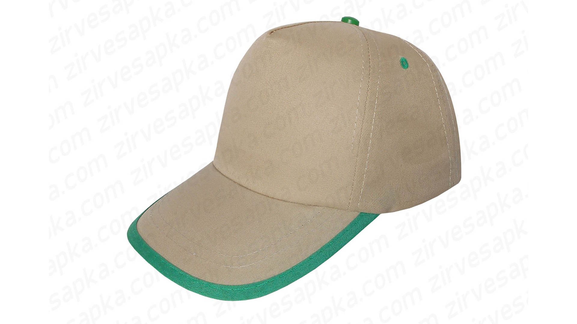 Siperi Biyeli Bereket Şapka - Bej Yeşil